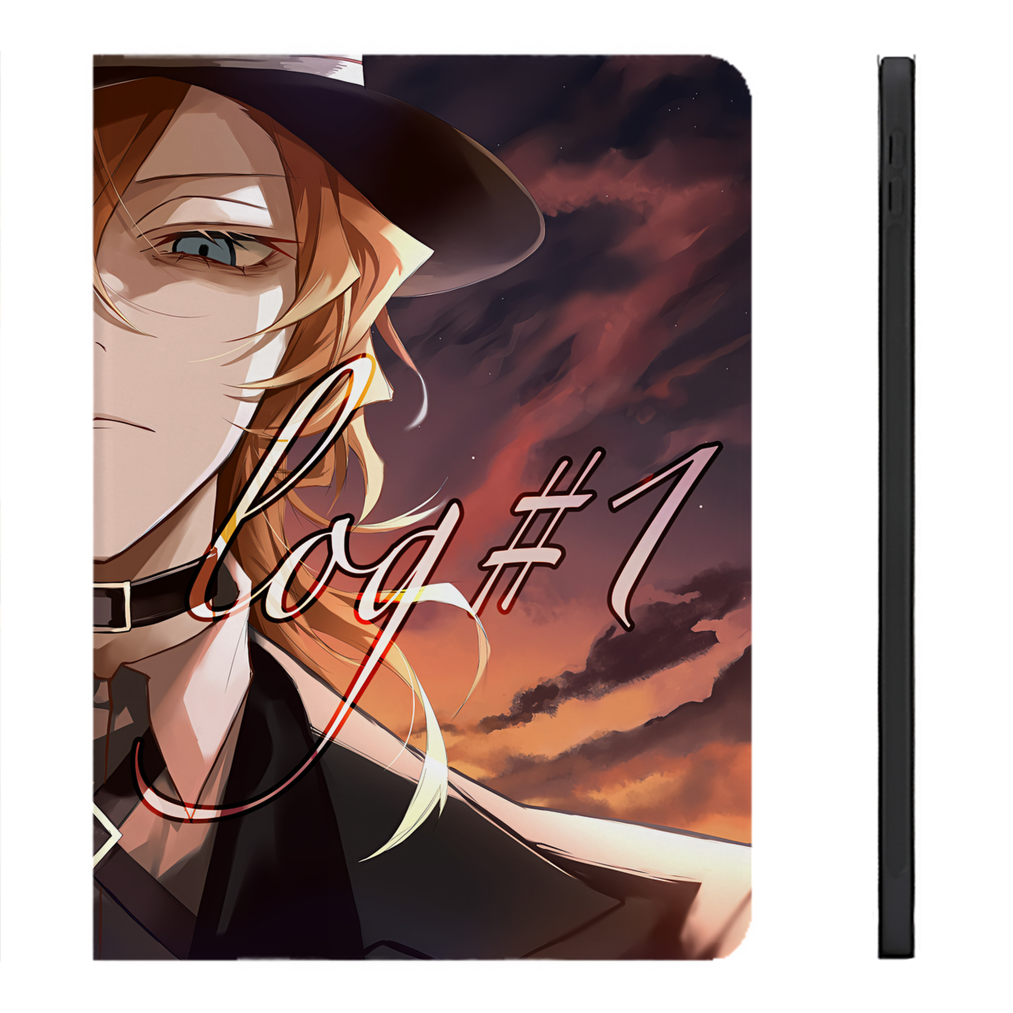 （画像用） 文豪ストレイドッグス Bungo Stray Dogs IPadケース ペンホルダー付き ブックスタイルデザイン